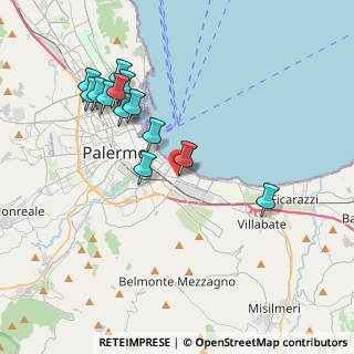 Mappa Via Regina Maria di Sicilia, 90123 Palermo PA, Italia (4.38385)