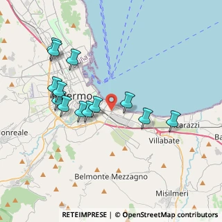 Mappa Via Regina Maria di Sicilia, 90123 Palermo PA, Italia (4.22462)