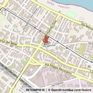 Mappa Via Sperone, 2G, 90123 Palermo, Palermo (Sicilia)