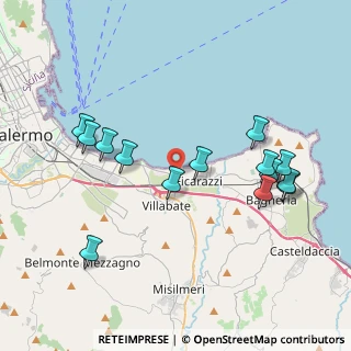 Mappa Via ST, 90010 Ficarazzi PA, Italia (4.61286)