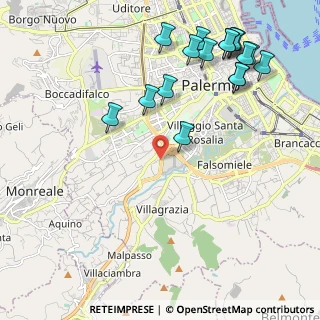 Mappa Via Gaetano Costa, 90129 Palermo PA, Italia (2.87176)