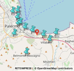 Mappa 90121 Palermo PA, Italia (4.60833)