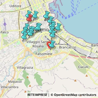 Mappa Viale dell'Orsa Maggiore, 90124 Palermo PA, Italia (2.2285)