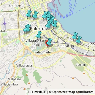 Mappa Viale dell'Orsa Maggiore, 90124 Palermo PA, Italia (2.30313)