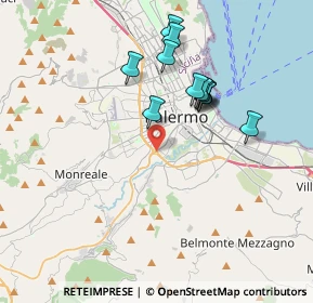 Mappa Viale Regione Siciliana Sud Est, 90100 Palermo PA, Italia (3.70917)