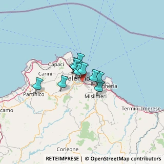 Mappa 90124 Palermo PA, Italia (7.38636)