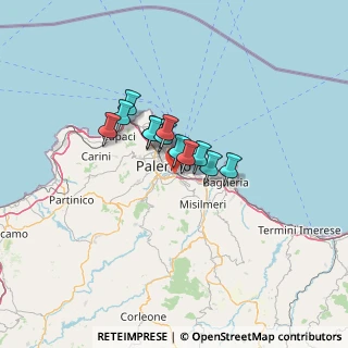 Mappa 90124 Palermo PA, Italia (8.44667)