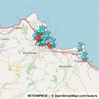 Mappa 90124 Palermo PA, Italia (6.16091)
