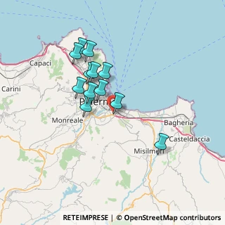Mappa 90124 Palermo PA, Italia (6.62583)