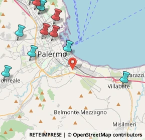 Mappa 90124 Palermo PA, Italia (6.48333)