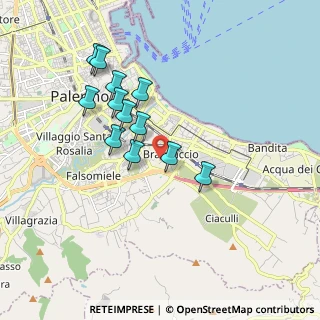 Mappa 90124 Palermo PA, Italia (1.81333)
