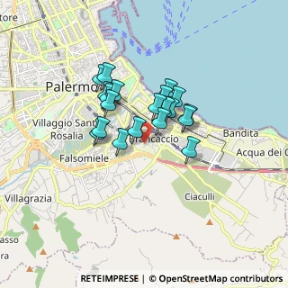 Mappa 90124 Palermo PA, Italia (1.3535)
