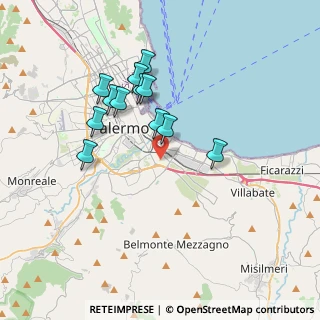 Mappa 90124 Palermo PA, Italia (3.60833)