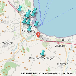 Mappa 90124 Palermo PA, Italia (5.02545)