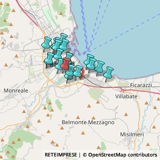 Mappa 90124 Palermo PA, Italia (2.999)
