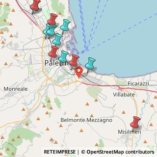 Mappa 90124 Palermo PA, Italia (5.61167)
