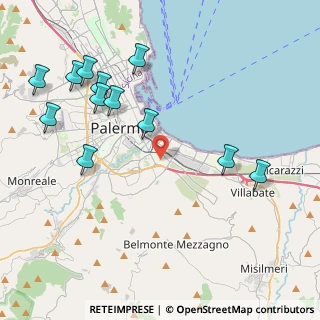 Mappa 90124 Palermo PA, Italia (5.35417)