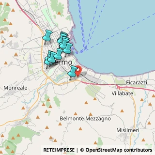 Mappa 90124 Palermo PA, Italia (3.71357)