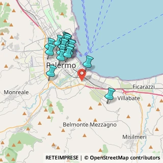 Mappa 90124 Palermo PA, Italia (3.84167)