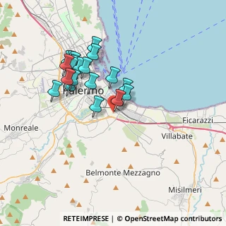 Mappa Via Natale Carta, 90124 Palermo PA, Italia (3.74)