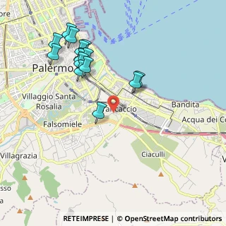 Mappa Via Natale Carta, 90124 Palermo PA, Italia (2.35467)
