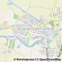 Mapa Asigliano Vercellese