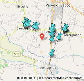Mappa Via Porto, 35028 Piove di sacco PD, Italia (1.581)