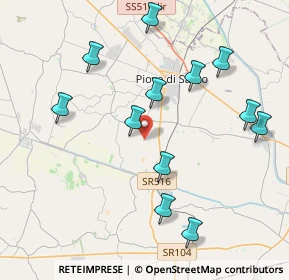 Mappa Via Porto, 35028 Piove di sacco PD, Italia (4.25583)