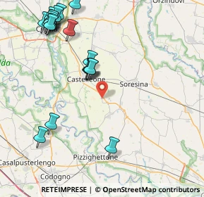 Mappa Via Montecollero Cortemadama, 26012 Castelleone CR, Italia (10.267)