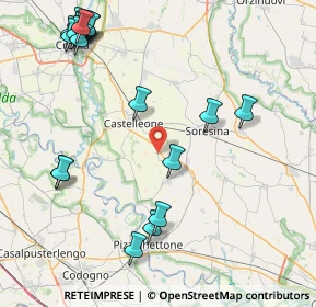 Mappa Via Montecollero Cortemadama, 26012 Castelleone CR, Italia (10.757)