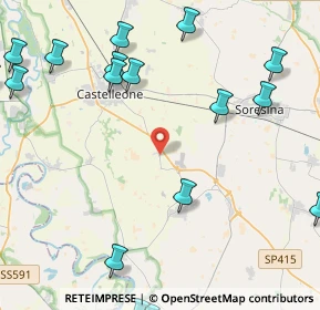 Mappa Via Montecollero Cortemadama, 26012 Castelleone CR, Italia (6.55)