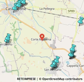 Mappa Via Montecollero Cortemadama, 26012 Castelleone CR, Italia (3.2675)