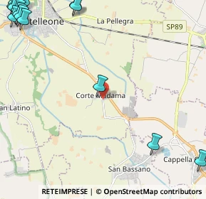 Mappa Via Montecollero Cortemadama, 26012 Castelleone CR, Italia (3.86929)