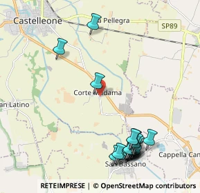 Mappa Via Montecollero Cortemadama, 26012 Castelleone CR, Italia (2.538)