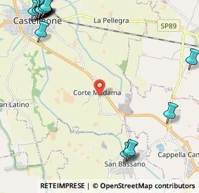 Mappa Via Montecollero Cortemadama, 26012 Castelleone CR, Italia (3.5875)