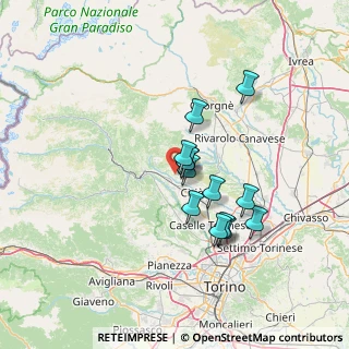 Mappa Strada Ciriè, 10070 Grosso TO, Italia (10.81846)