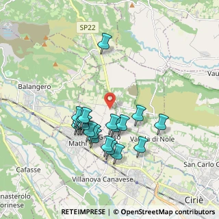 Mappa Strada Ciriè, 10075 Mathi TO (1.635)