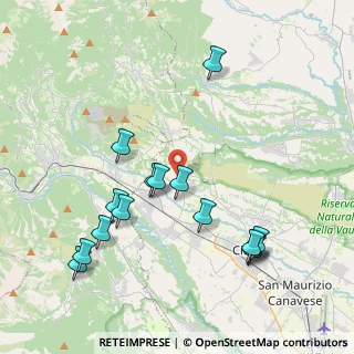 Mappa Strada Ciriè, 10070 Grosso TO, Italia (4.28467)