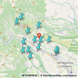 Mappa Strada Ciriè, 10075 Mathi TO (3.77214)