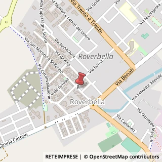 Mappa Via Solferino e San Martino, 33, 46048 Roverbella MN, Italia, 46048 Roverbella, Mantova (Lombardia)