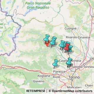 Mappa Via Malerba, 10070 Torino TO, Italia (12.38833)