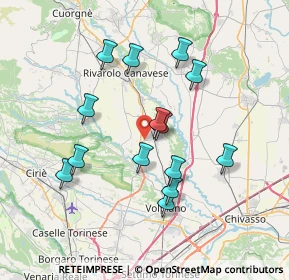 Mappa Via Leonardo Da Vinci, 10086 Rivarolo Canavese TO, Italia (6.76429)