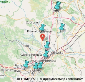Mappa Via Leonardo Da Vinci, 10086 Rivarolo Canavese TO, Italia (26.195)