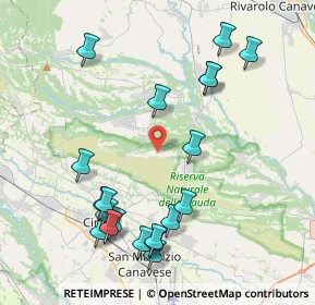 Mappa Localita Ronchi Ceretti, 10070 San Carlo Canavese TO, Italia (4.5645)