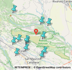 Mappa Localita Ronchi Ceretti, 10070 San Carlo Canavese TO, Italia (4.17167)