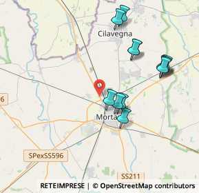 Mappa SP211, 27036 Mortara PV, Italia (3.86333)