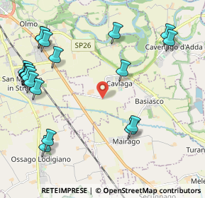 Mappa SP169, 26824 Cavenago d'Adda LO, Italia (2.699)