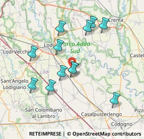 Mappa SP169, 26824 Cavenago d'Adda LO, Italia (7.12333)