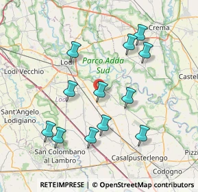 Mappa SP169, 26824 Cavenago d'Adda LO, Italia (7.56083)