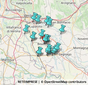 Mappa Via Sanmicheli, 37051 Bovolone VR, Italia (9.4305)